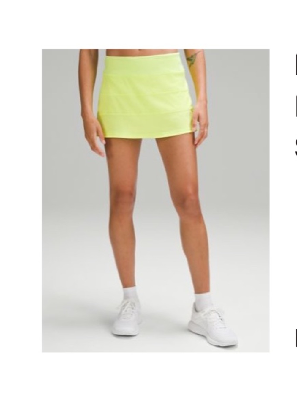 lululemon Pace Rival mid-rise skort in Electric Lemon Size 10